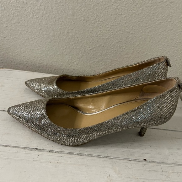 Michael Kors Glittering Silver Heels - Picture 4 of 7
